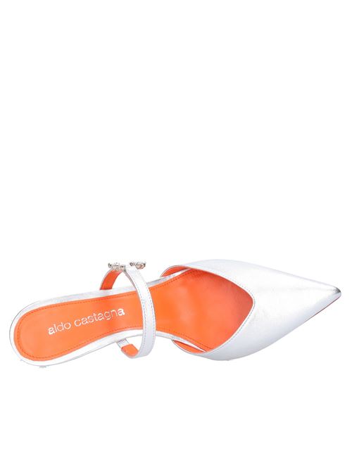 Décolleté Slingback in pelle ALDO CASTAGNA | JEMMA BERGWASHARGENTO